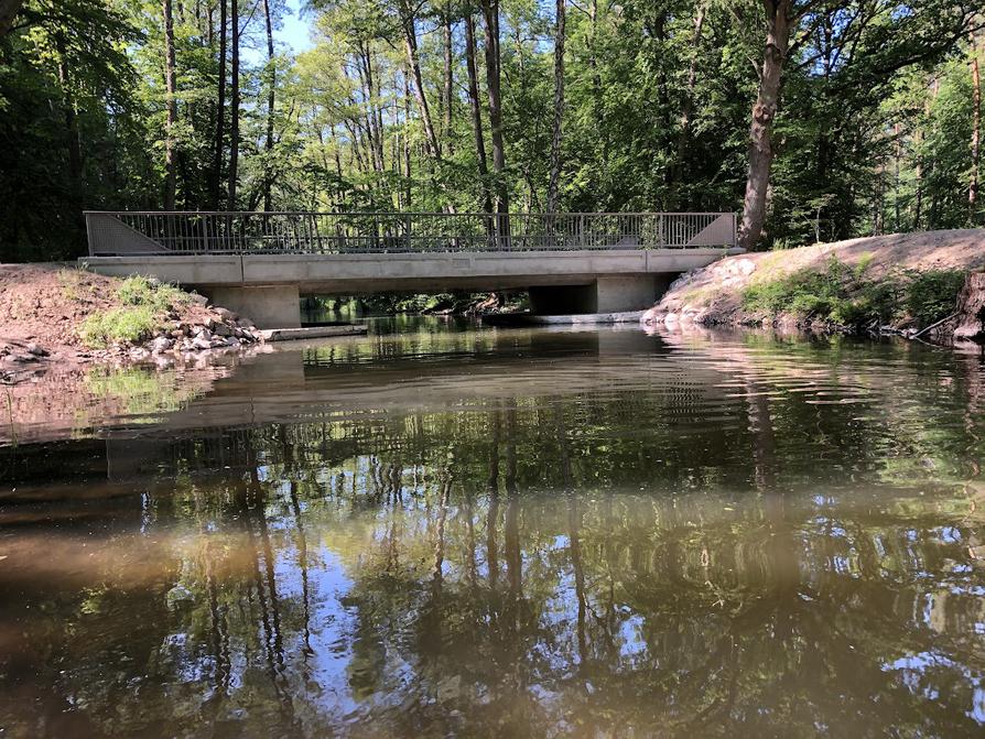 Neue Brücke Neuwoserin, erbaut 2021