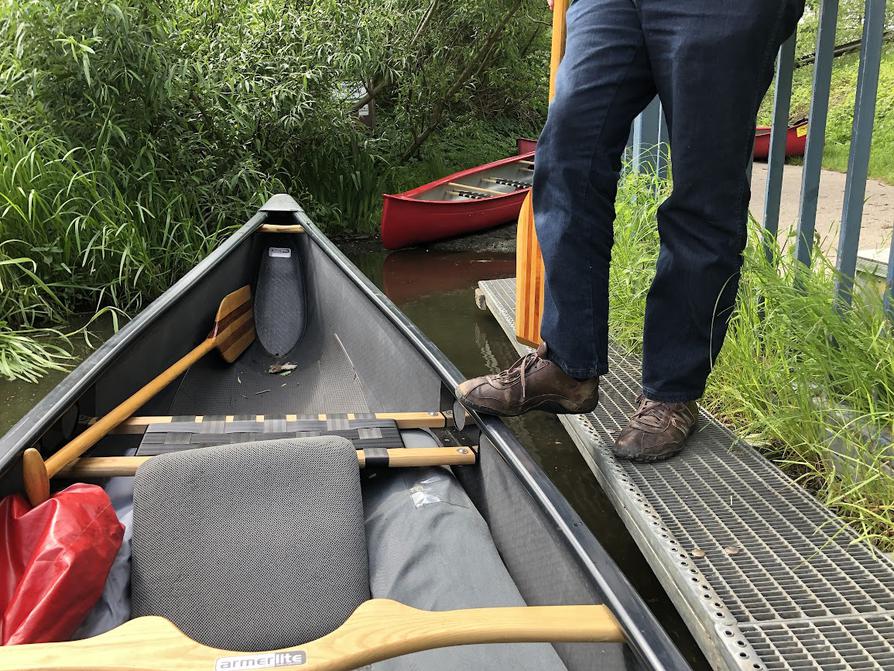 Zurück an der Einsetzstelle Rosensee