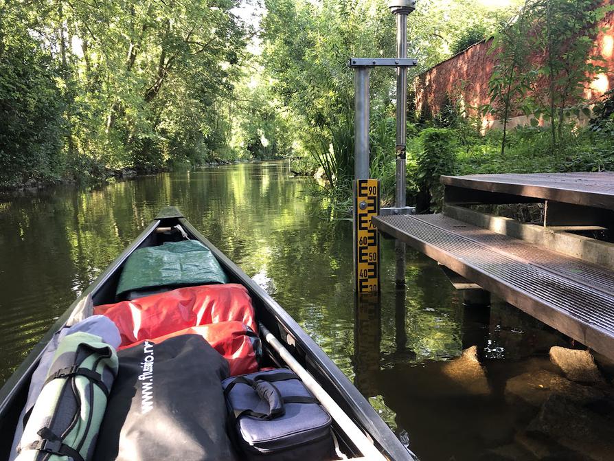 Start zur Rhinluch-Runde auf dem Wustrauer Rhin