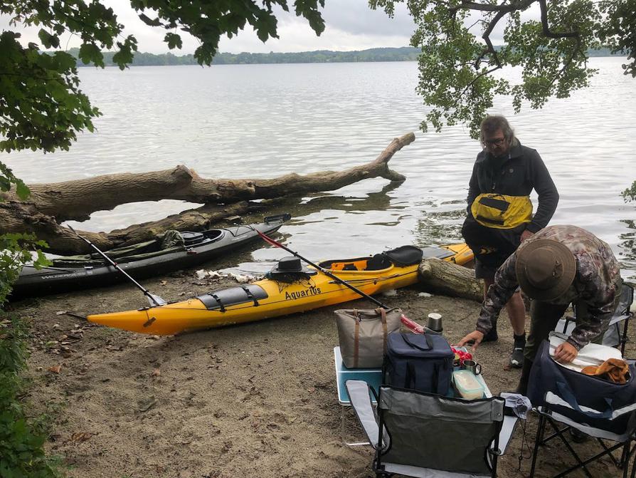 Paddelpause am Behler See