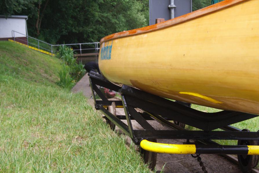 superschwere Lorensituation beim Wehr Große Tränke