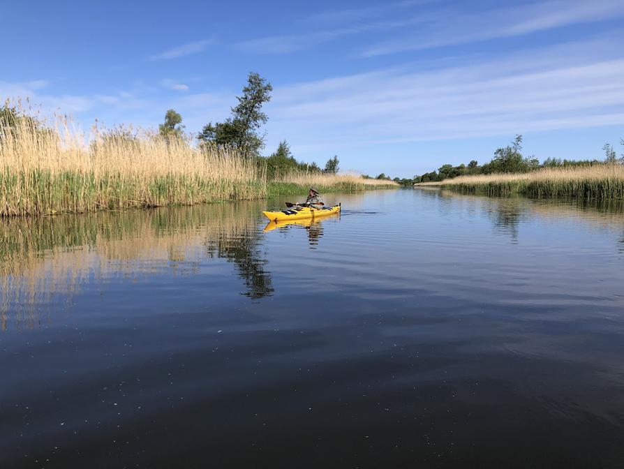 Rückfahrt auf dem Trebelkanal