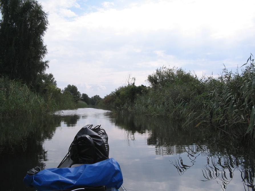 Kanal zum Teichland Linum