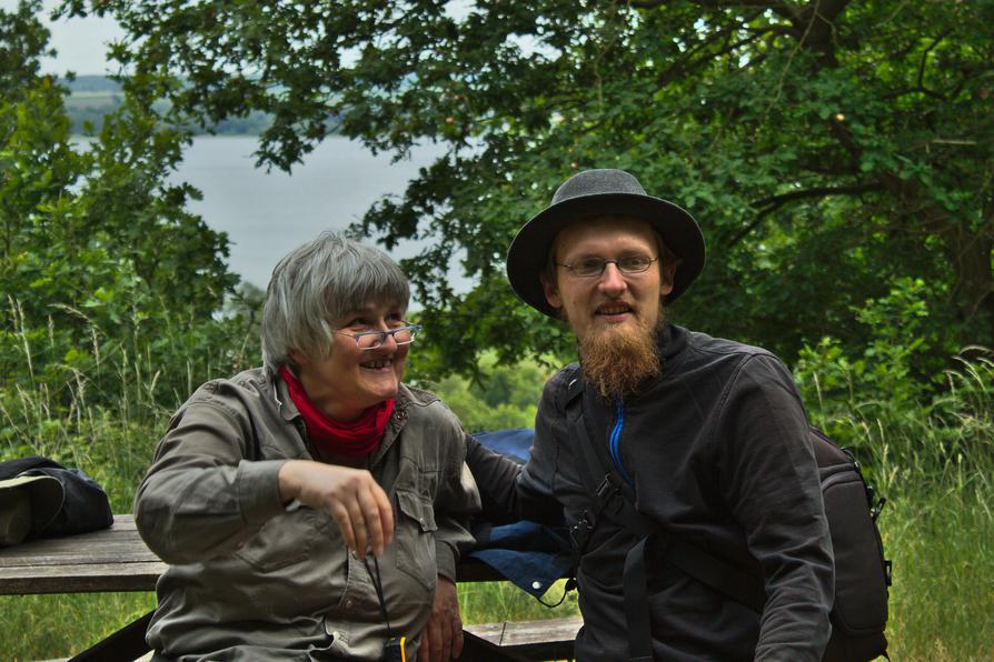 Gundula und Alex auf dem Berg bei Salem