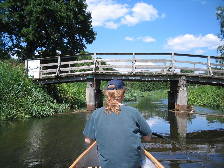 Die Zweimännerbrücke in Altnecheln