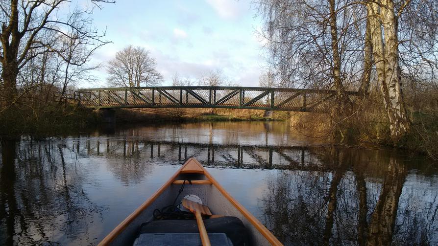 Wanderwegbrücke in Brandsbek