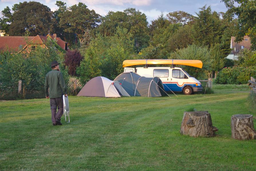 unser Camp bei der Wiesenquelle