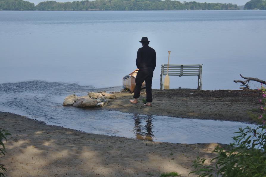 Bank im Wasser