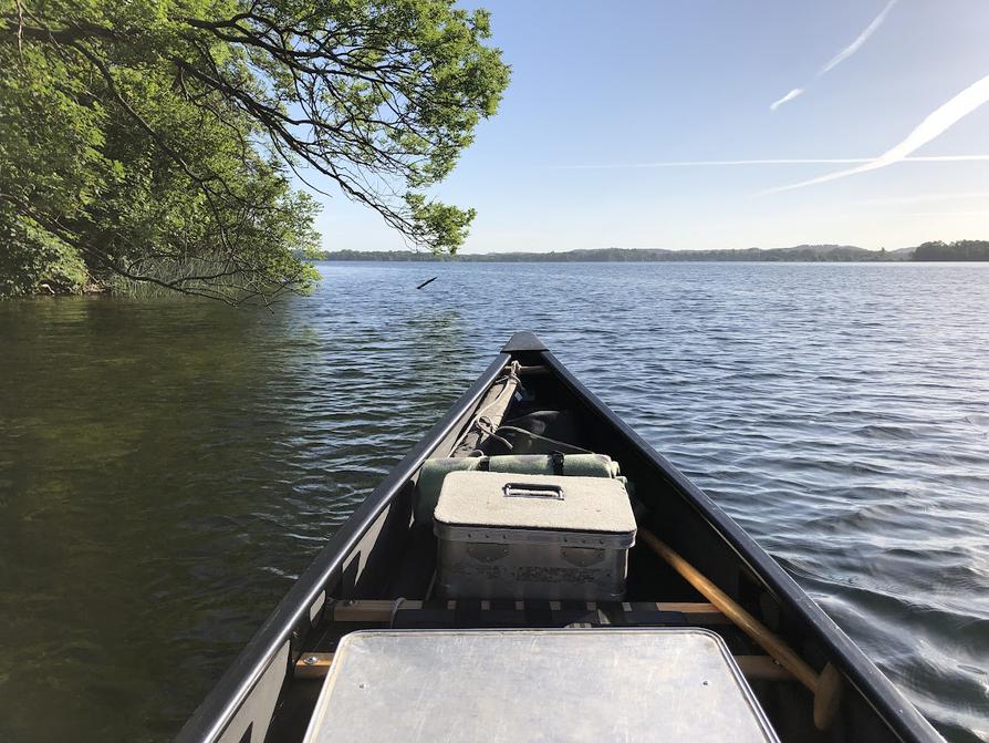 auf dem Behler See in Richtung Timmdorf