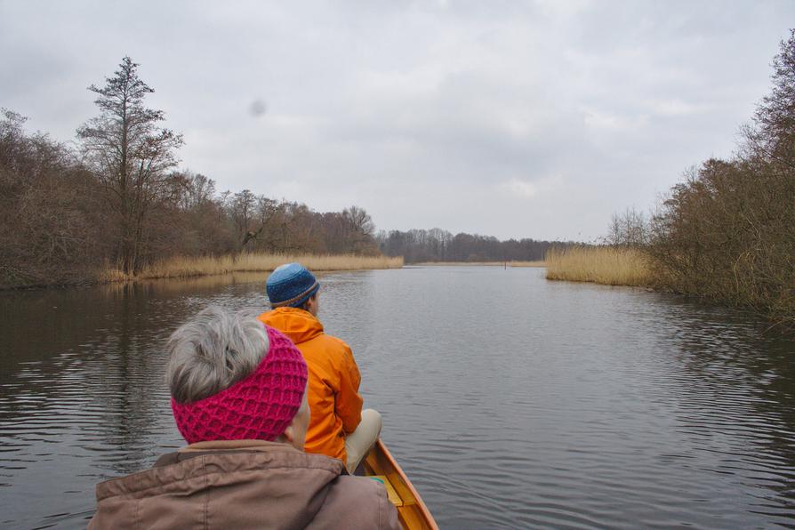 Kanu auf dem Eider-Ring-Kanal