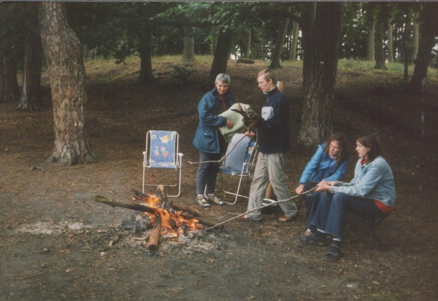 Lagerfeuer auf dem Mirower Holm