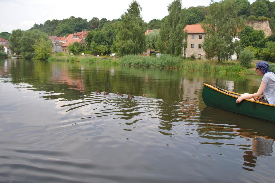 Schubverband auf der Alten Oder