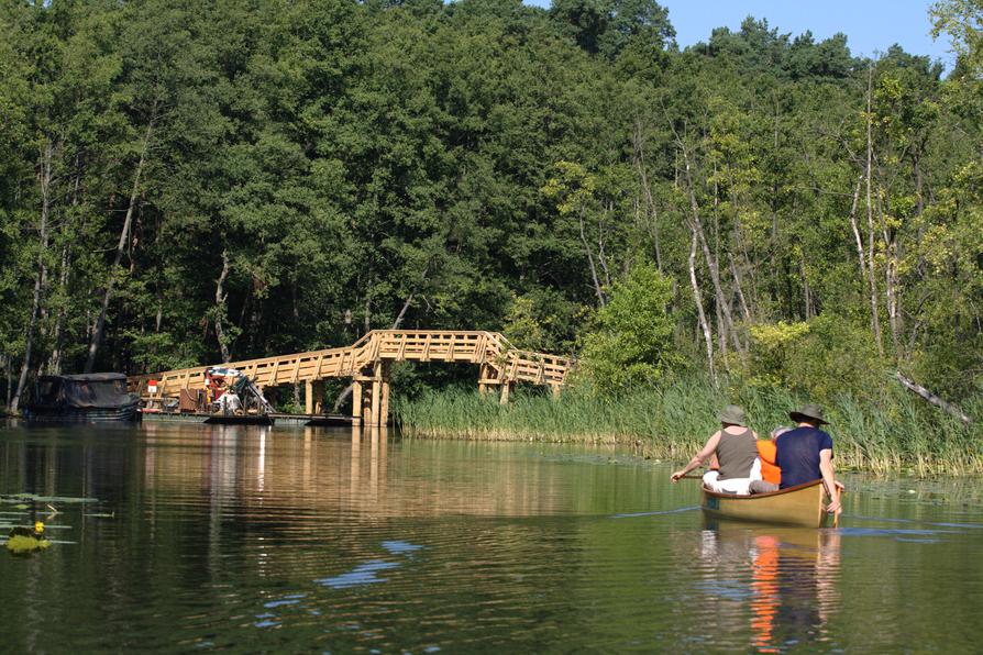 neue Brücke über die Drosedower Bek