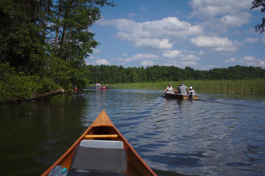 Motorboot in der Dollbek