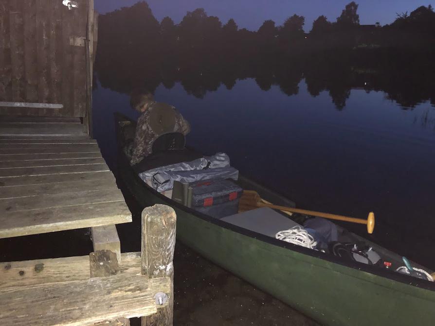 Einsetzstelle im Dunkeln