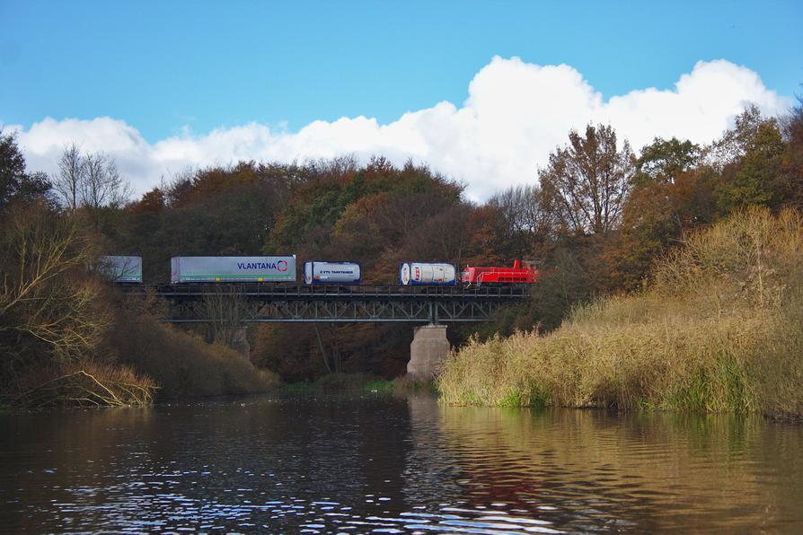 Güterzug zum Ostuferhafen