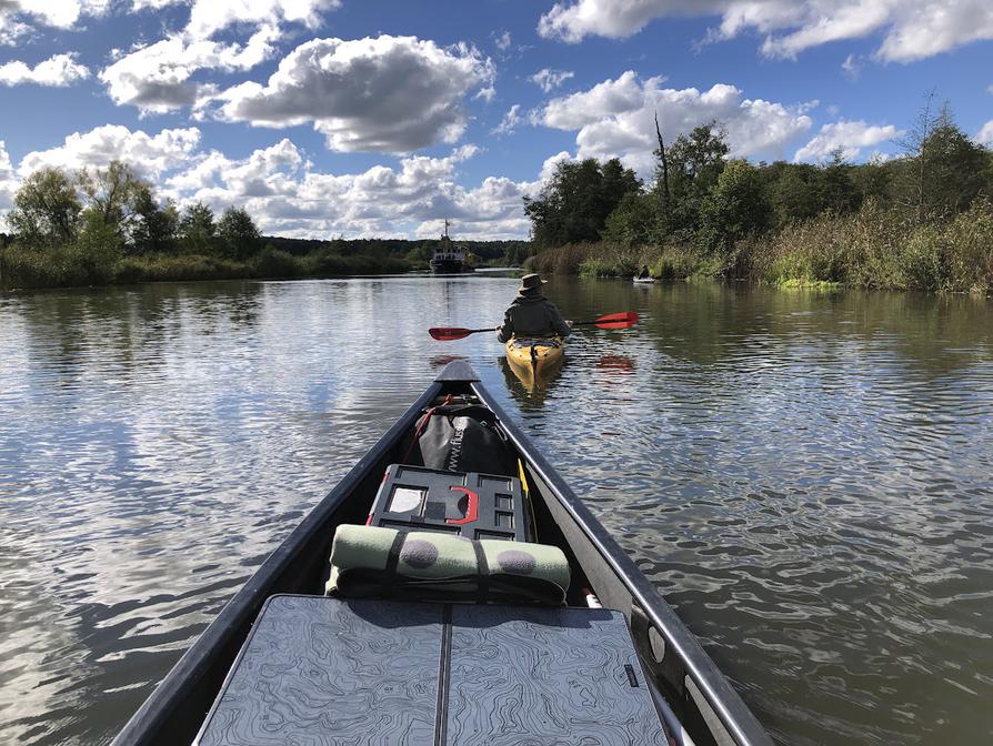 auf der Peene beim Devener Holz