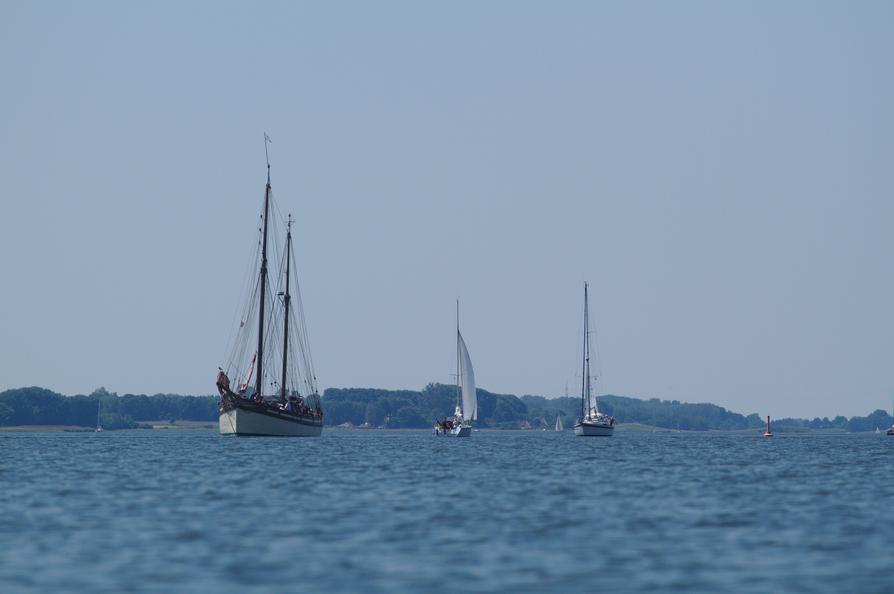 Seglschiff auf der Schlei