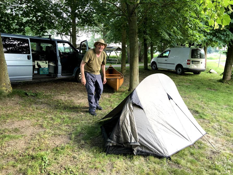 auf dem Wasserwanderrastplatz Bad Sülze