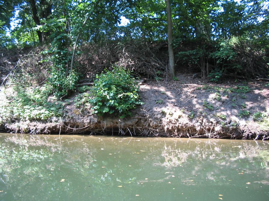 hohe sandige Ufer im Bolter Kanal