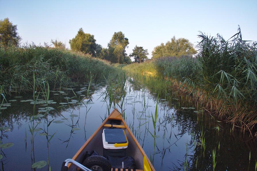 der Brüeler Bach fließt aus dem Tempziner See