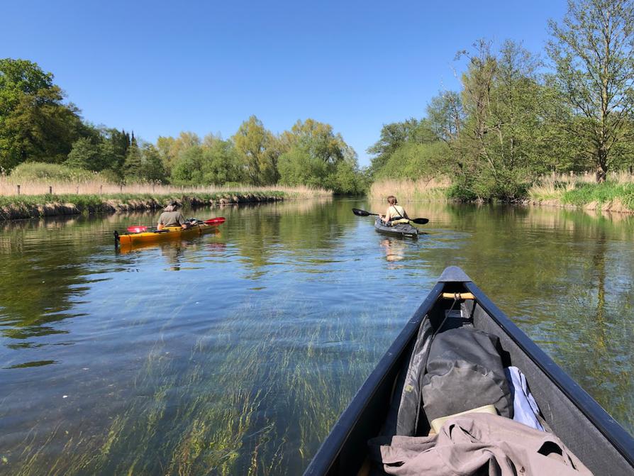 auf der Schwentine unterhalb von Preetz