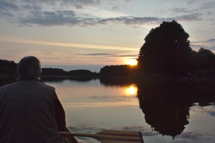 Abendsonne über dem Lärzer Werder