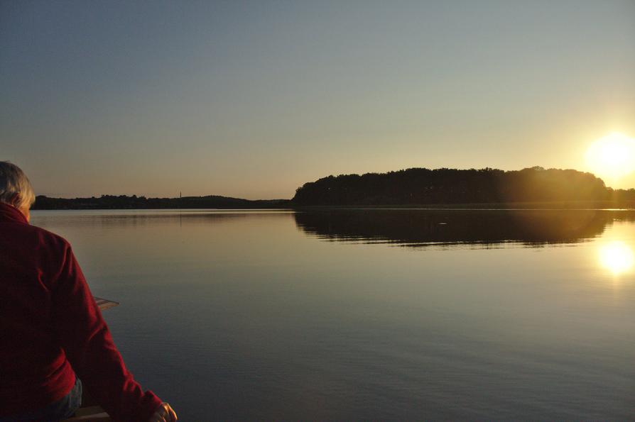 Sonnenuntergang auf dem Sternberger See