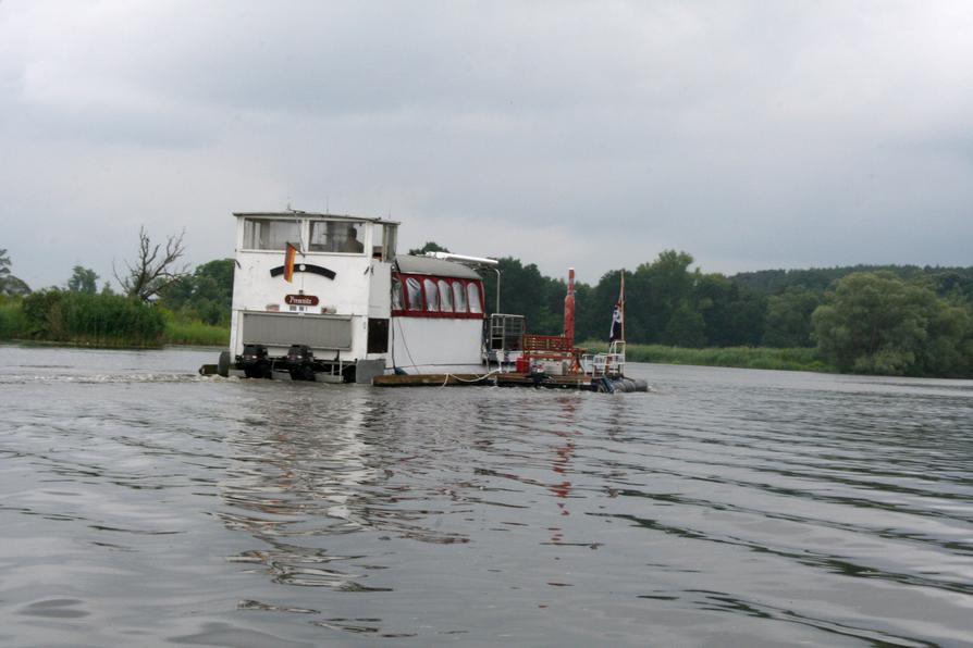 Floß auf der Havel