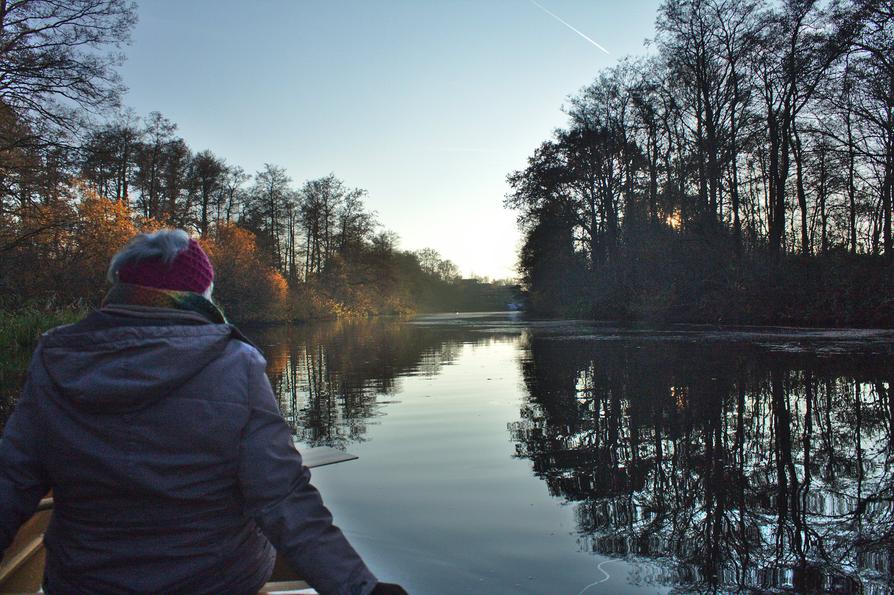 Eider-Ring-Kanal im Abendlicht