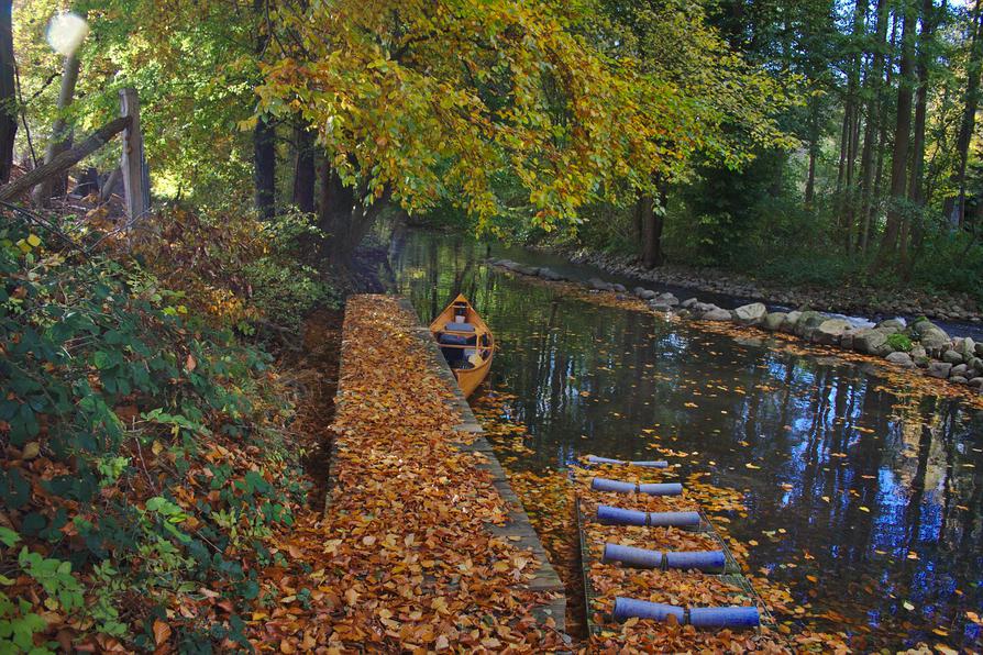 Rollenbahn im Herbst