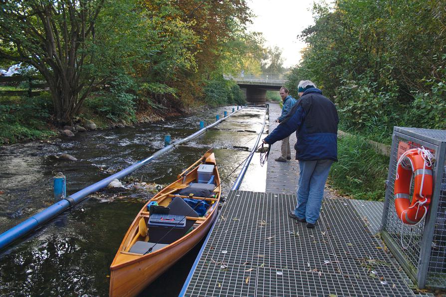 Treideln am Fisch-Kanu-Pass Spitzenort