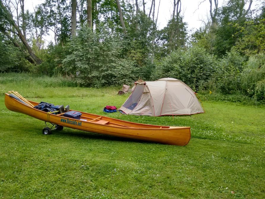 auf dem Wasserwanderrastplatz