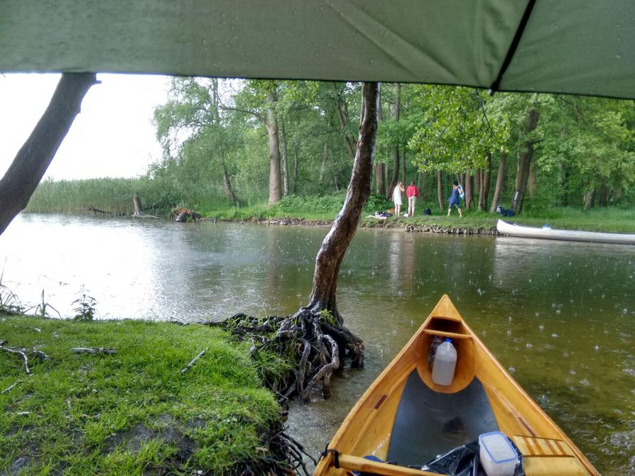 Gewitter-Regen an der Eider