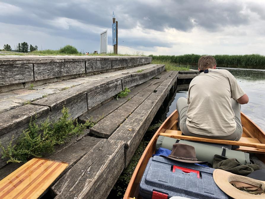 Einsetzstelle an der Trebel