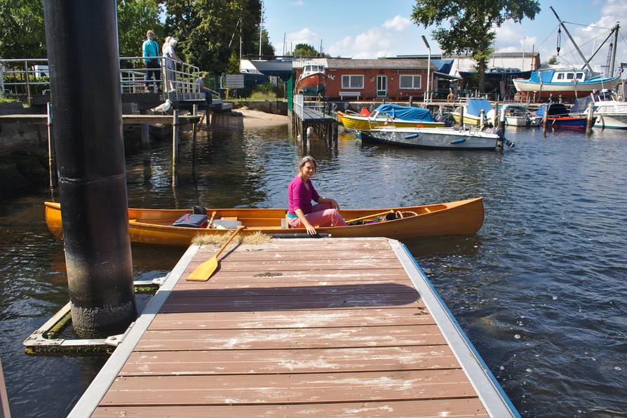 im Bootshafen des Angelvereins