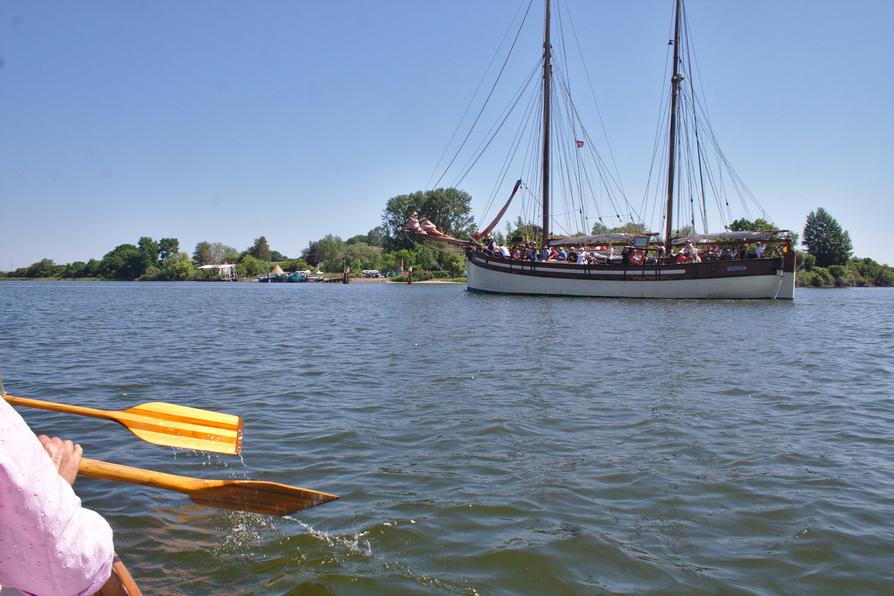 Großsegler auf der Schlei bei Arnis