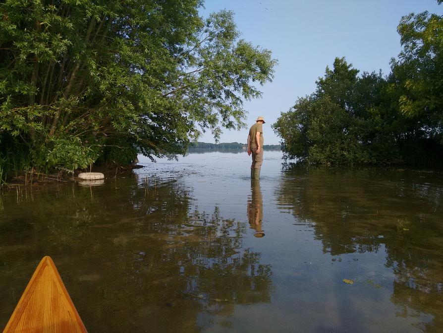 flache Verbindung zwischen Bischofssee und dem Großen Plöner See