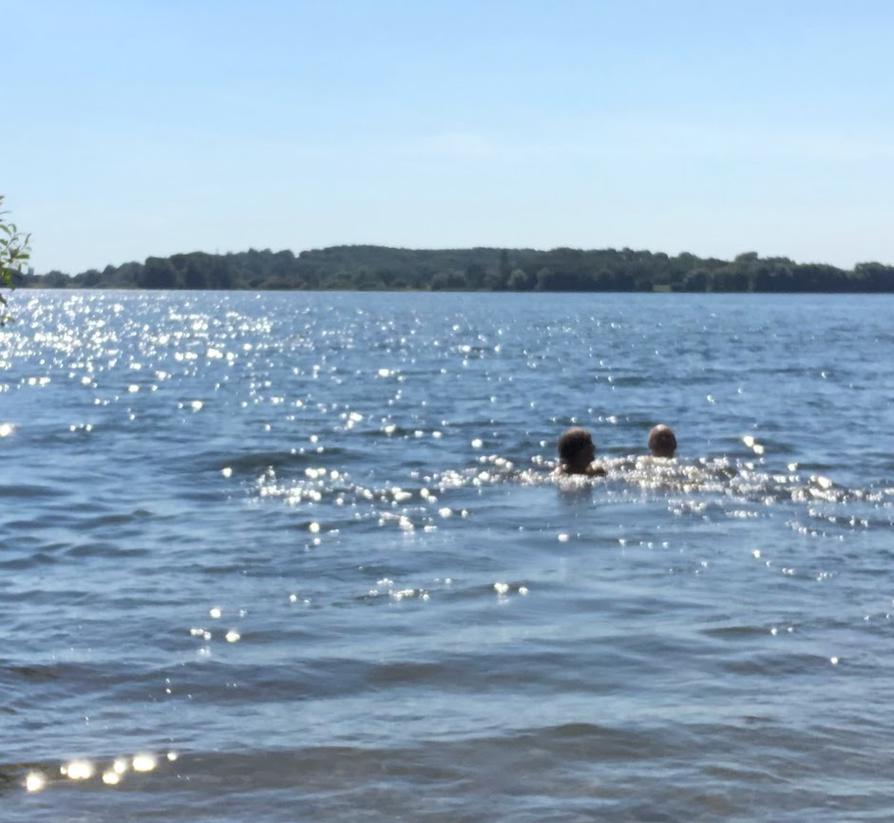 wir schwimmen im Kleinen Plöner See