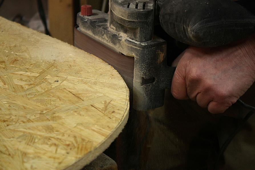 Holzcanadier, Kanten egalisieren