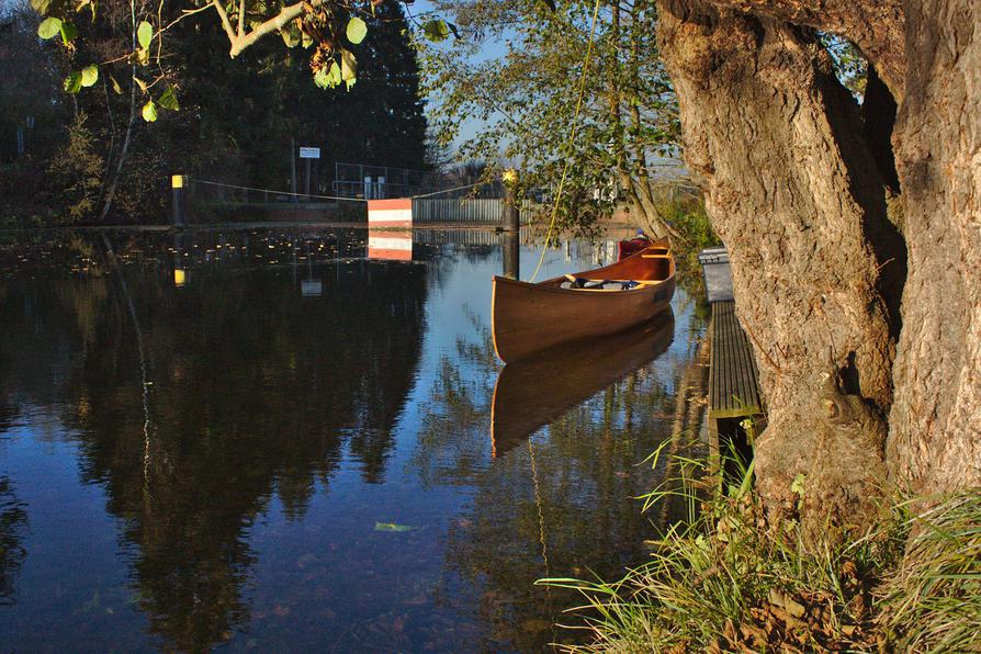 Kanu an der Alten Schleuse Strohbrück