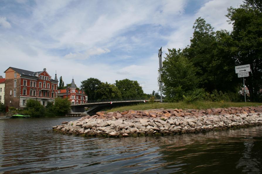 Ende des Stadtkanals in Brandenburg an der Havel