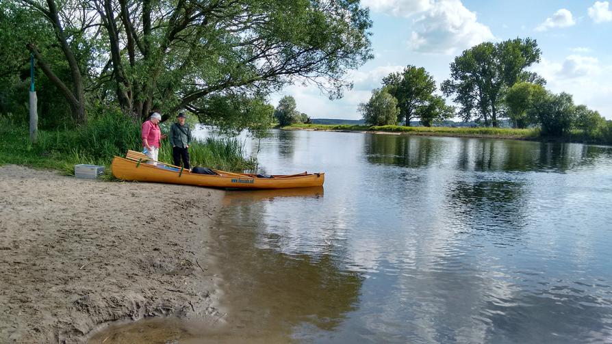 Pause an der Badestelle in Parey