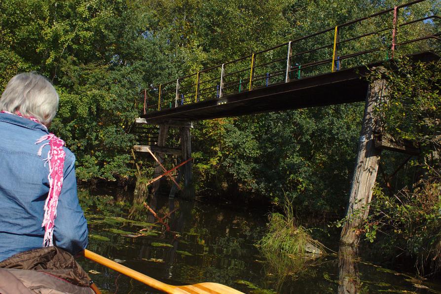 marode Brücke über dem Breitenburger Moorkanal