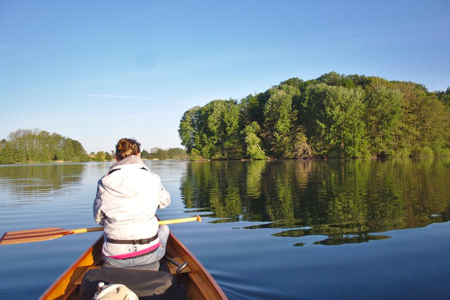 Kanu auf dem Kleinen Plöner See