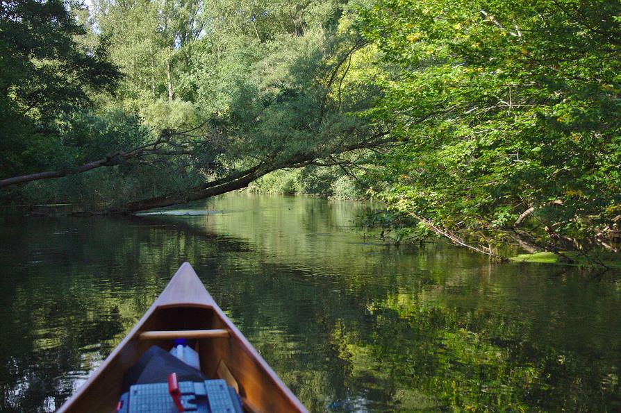 auf der Schwentine beim Wasserwerk