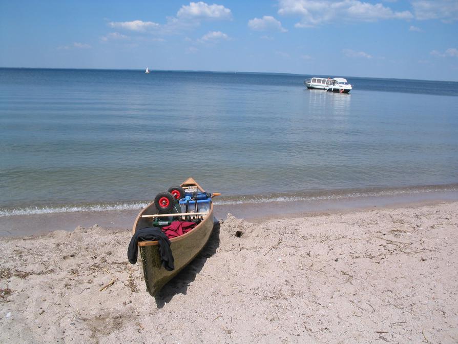 am Müritzstrand angekommen