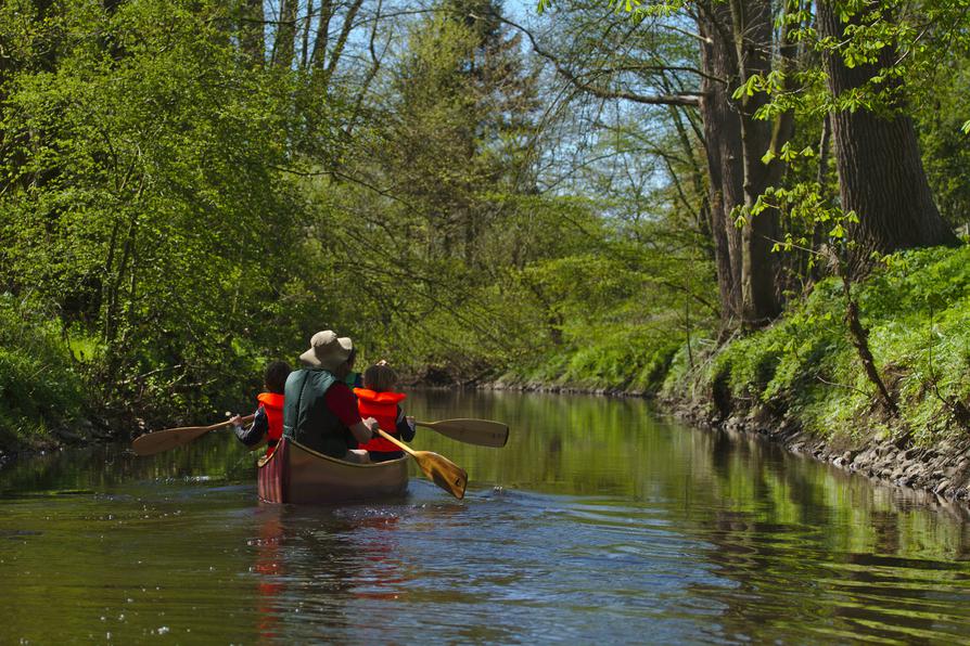 Mitpaddler an der Loiter Au Mitpaddler an der Loiter Au