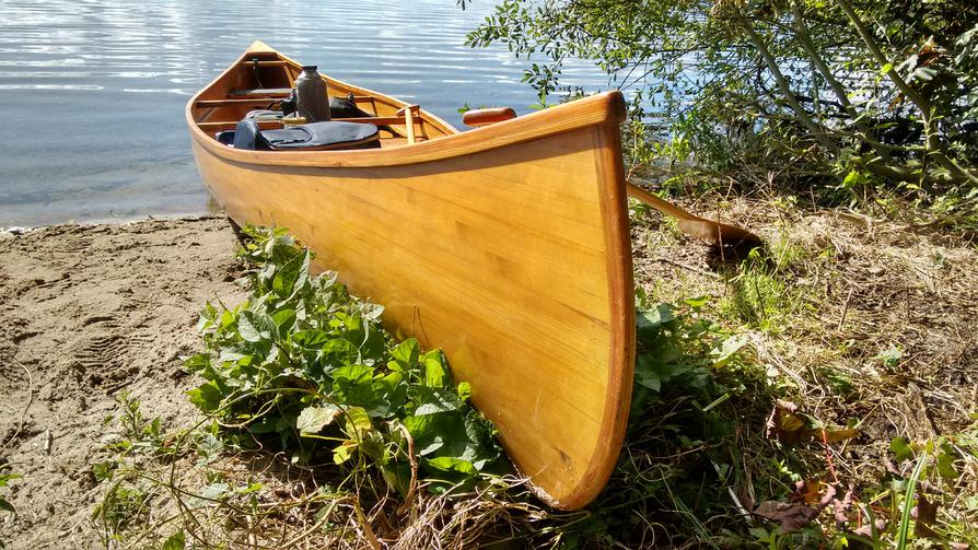 unser Holzcanadier am Dieksee