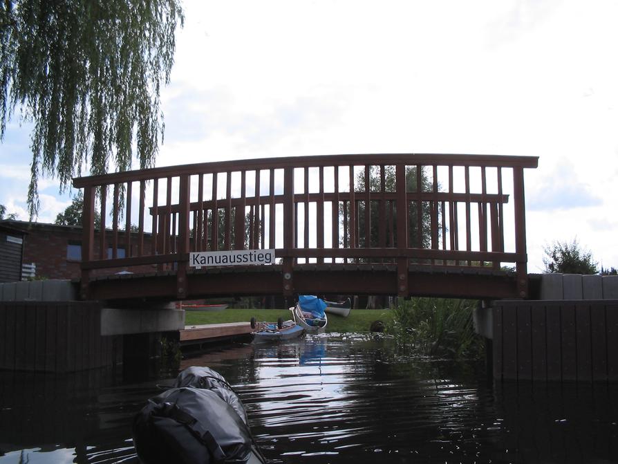 spezieller Kanuausstieg auf dem Wasserwanderrastplatz Parchim